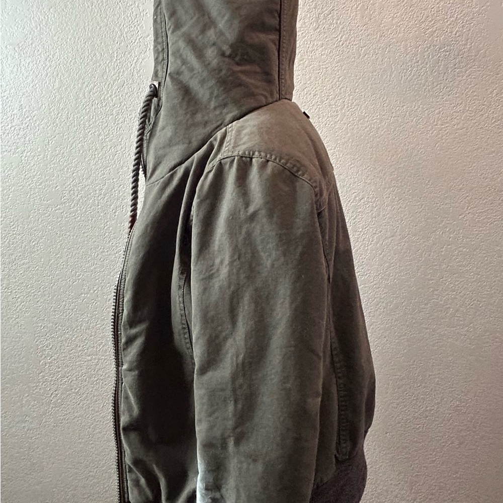 Naketano Olive Bomber Jacket with Hood - Picture 9 of 13